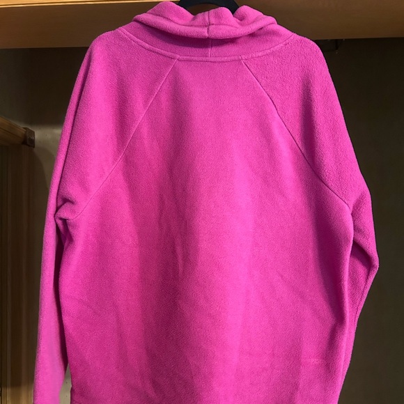 Reebok Women's Vibrant Pink Fleese Cowl Neck Sweater- so cozy!! - Picture 3 of 3